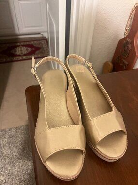 Gold shoes